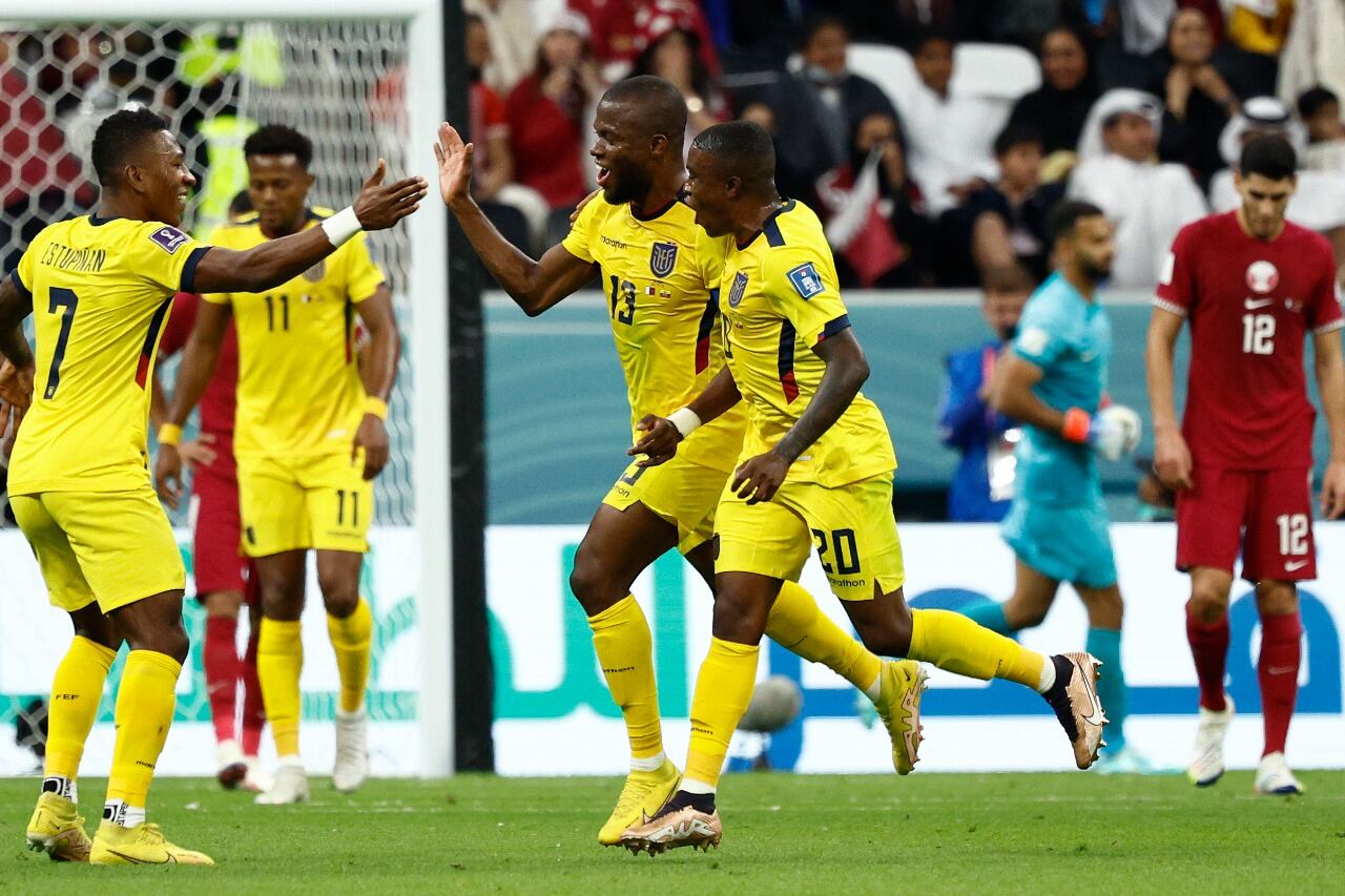 Enner Valencia (13) fue la gran figura de Ecuador ante Qatar