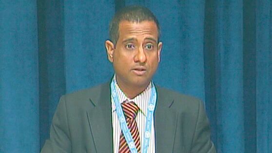 El experto independiente Ahmed Shaheed.