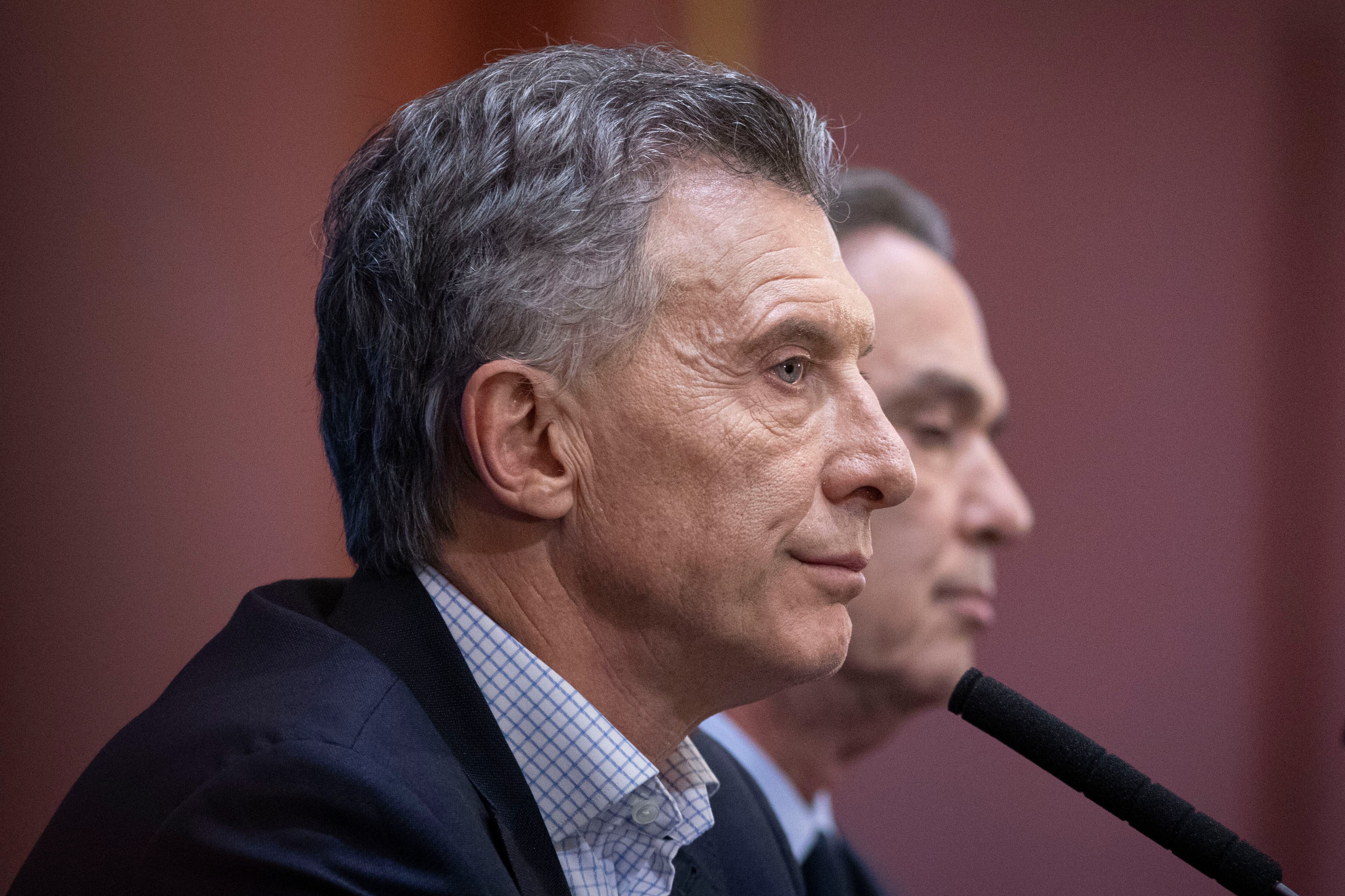 Mauricio Macri ayer, blanco de los cuestionamientos por la crisis económica.