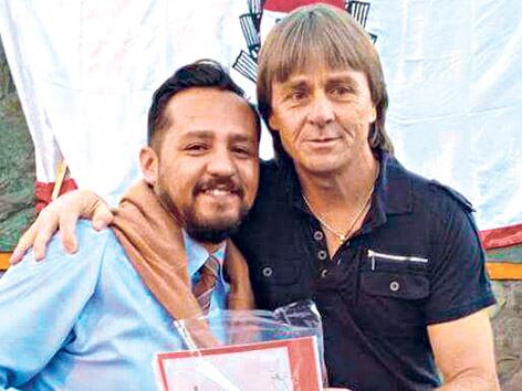 El juez Matías Ustarez Carrillo con el concejal radical Juan Brajeich.