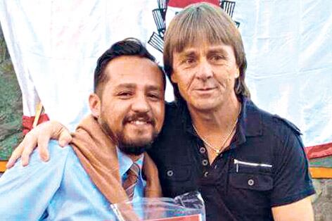 El juez Matías Ustarez Carrillo con el concejal radical Juan Brajeich.