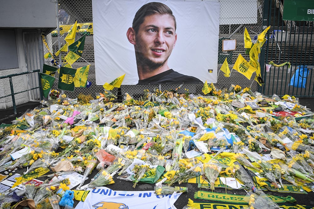 El avión en el que viajaba Sala se hundió en el canal de La Mancha el 21 de enero de 2019