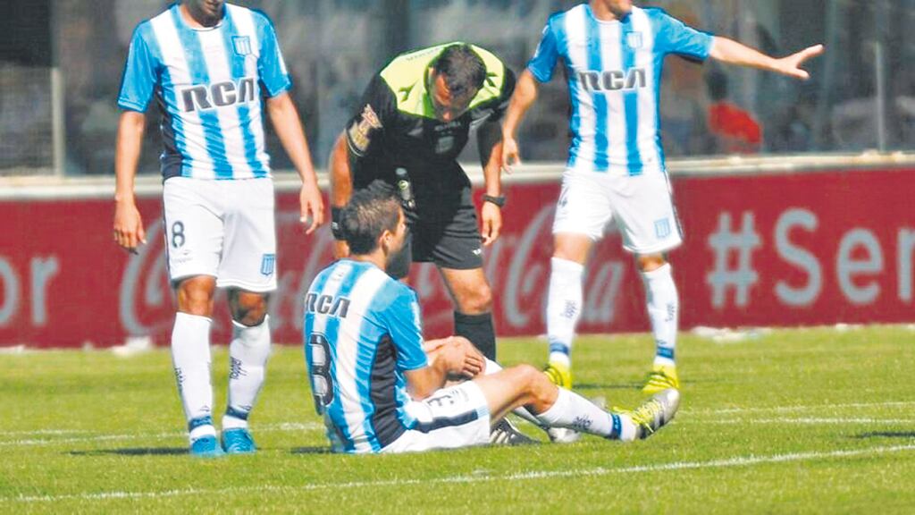 La lesión de Grimi se produjo el sábado en el triunfo por 1-0 ante Tigre por la Superliga.