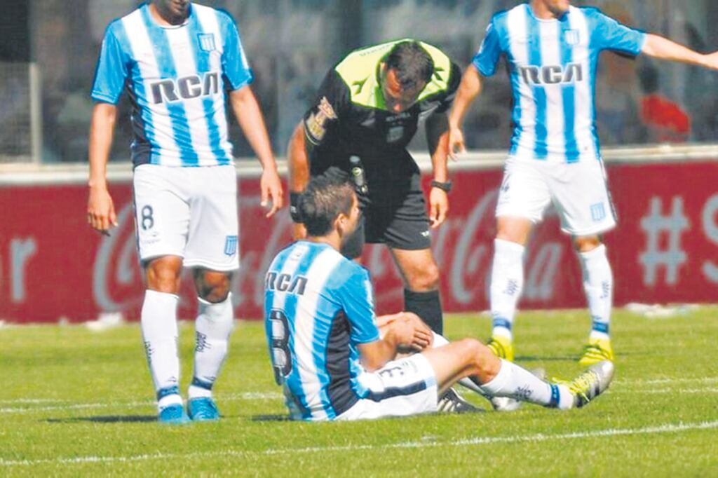 La lesión de Grimi se produjo el sábado en el triunfo por 1-0 ante Tigre por la Superliga.