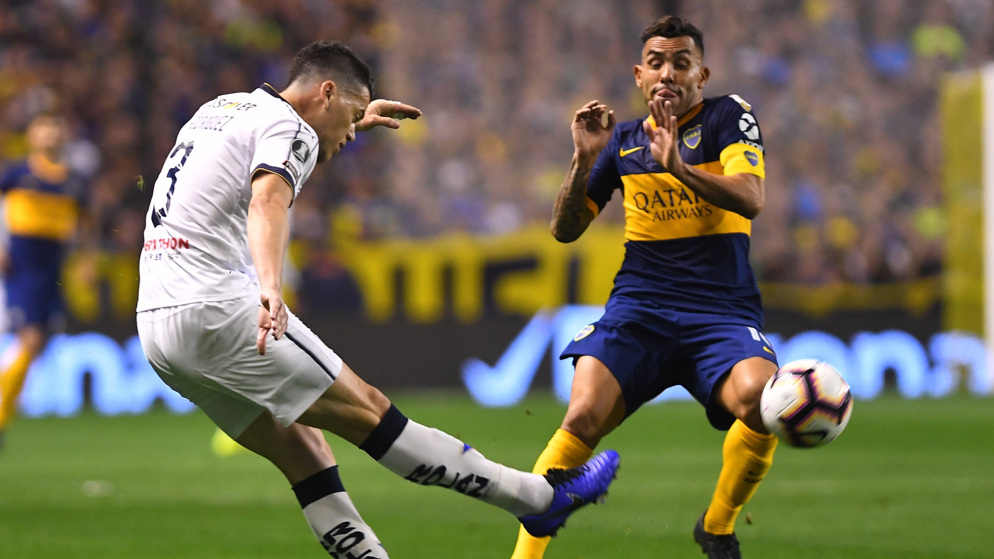 Carlos Tevez jugó todos los minutos del 0-0 de Boca con Liga de Quito.