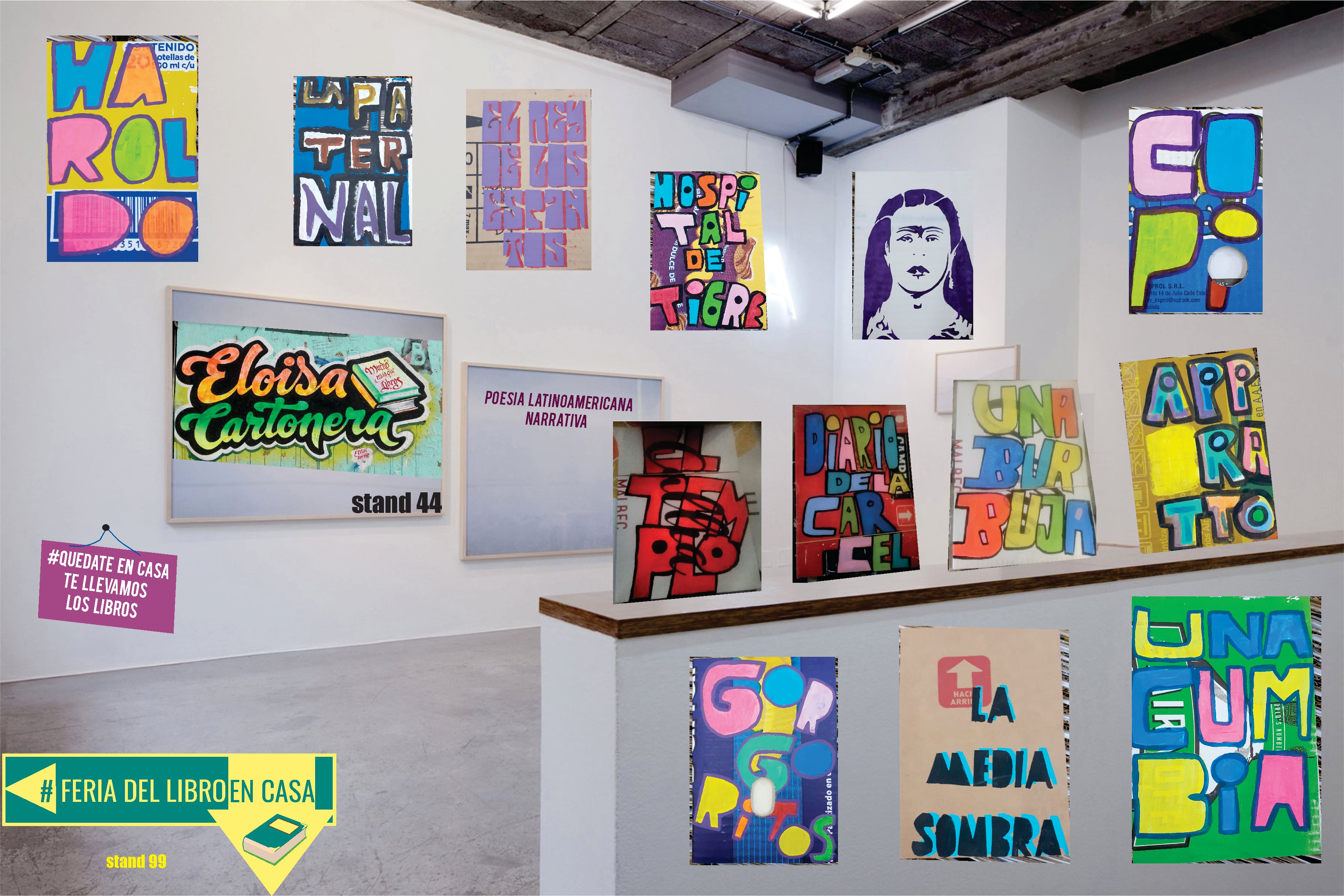 El stand virtual de Eloísa Cartonera en la Feria del Libro en Casa.