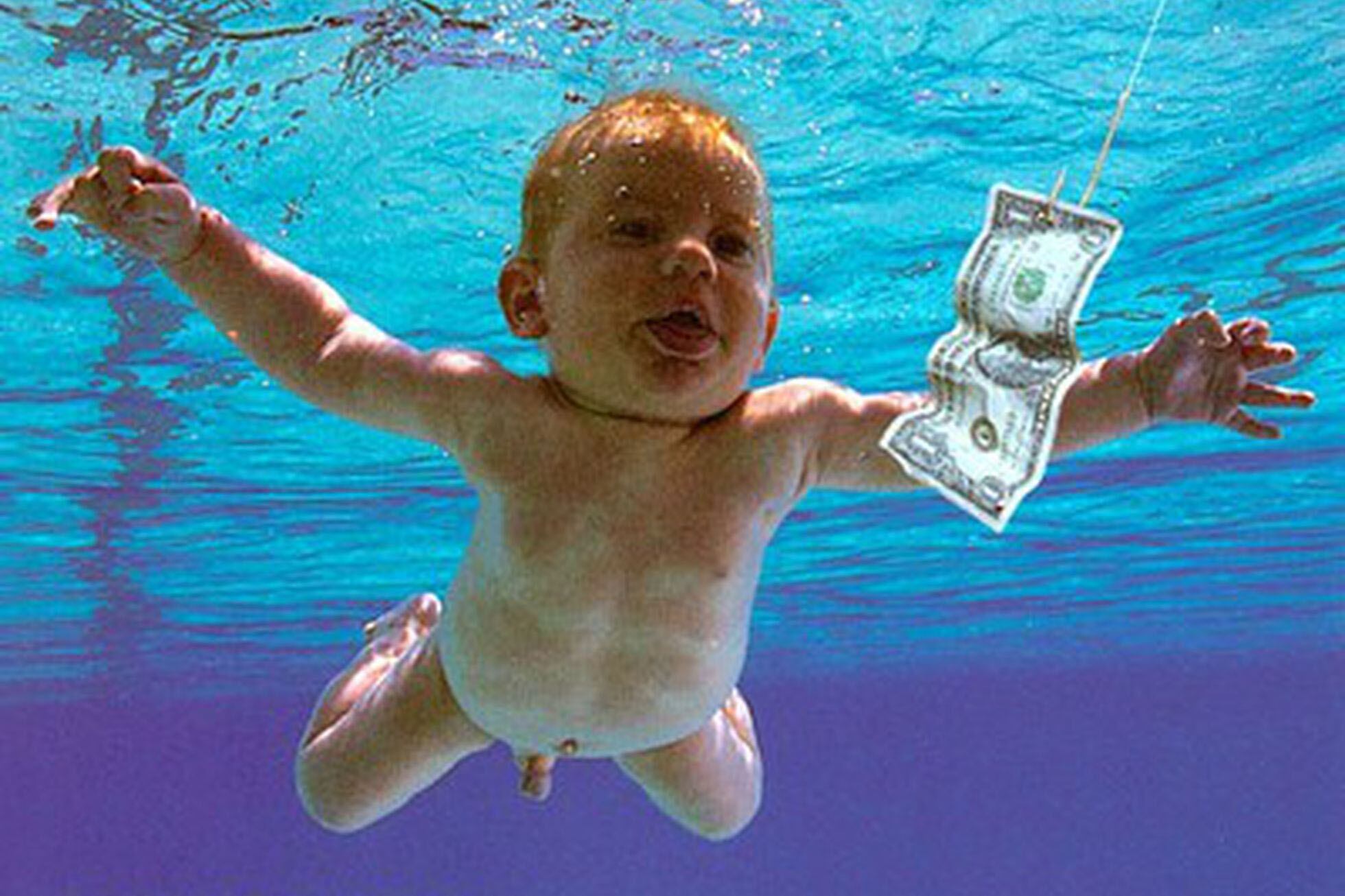 La icónica imagen de tapa del disco "Nevermind" de Nirvana