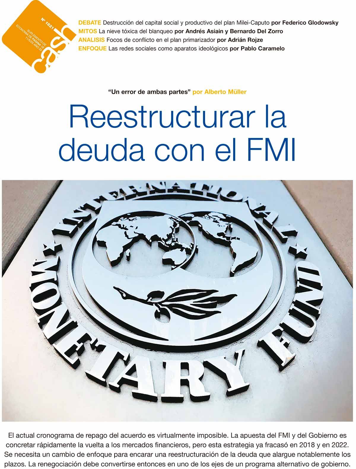 Reestructurar la deuda con el FMI - 10/05/2025