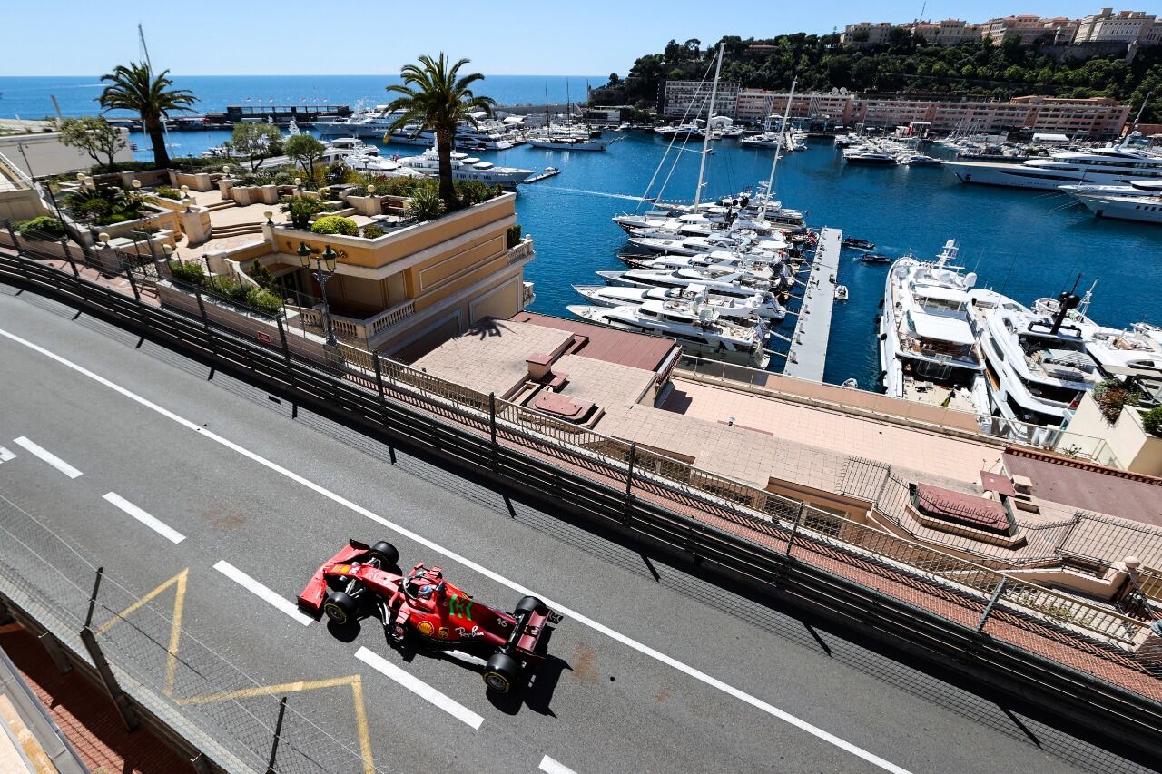 Leclerc, en el circuito de Mónaco.