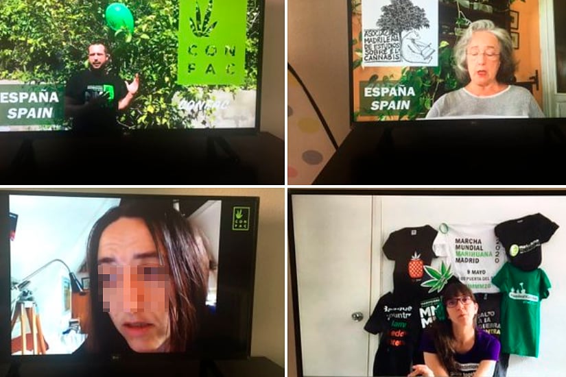 El reclamo canábico en las redes.