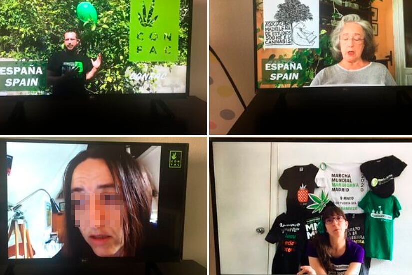 El reclamo canábico en las redes.