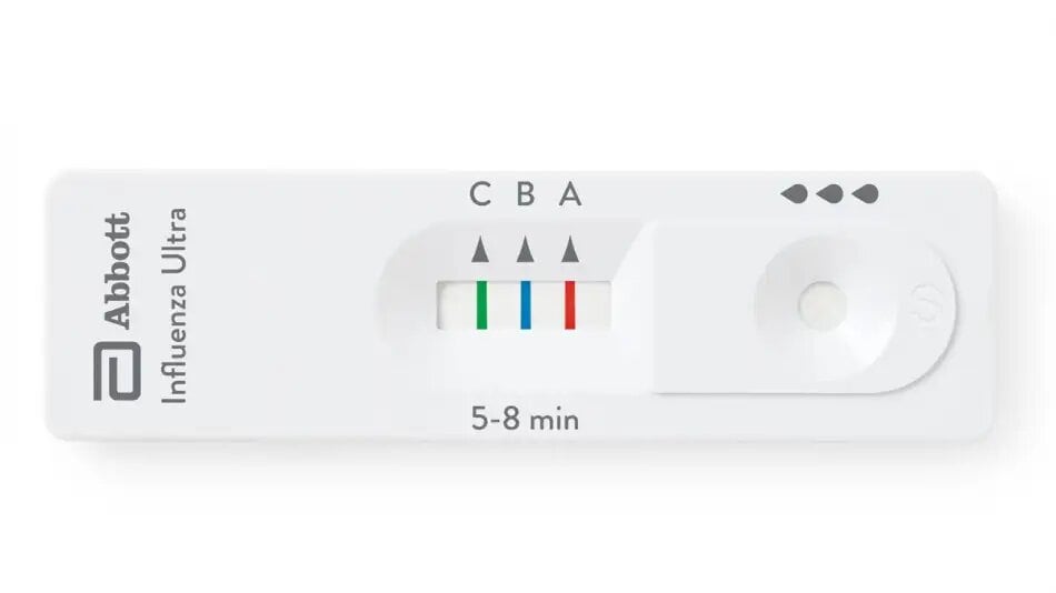 Test rápido para detectar gripe. Imágen: Abbott