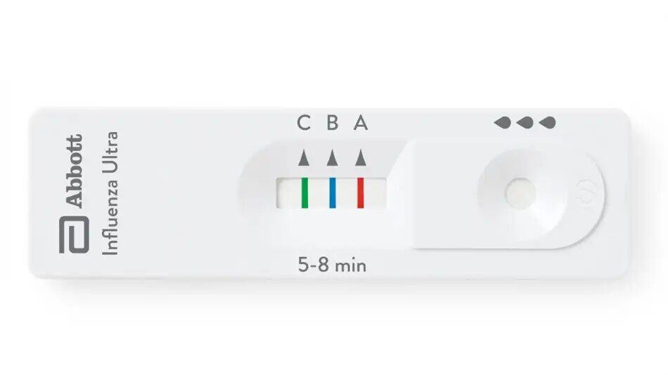 Test rápido para detectar gripe. Imágen: Abbott