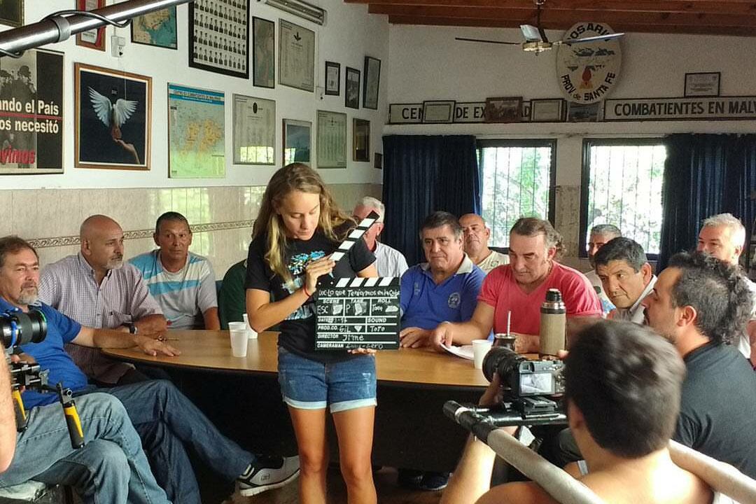 Una instancia del rodaje del documental de Jimena Chávez.