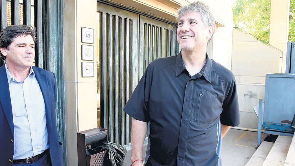 Amado Boudou fue a Comodoro Py.
