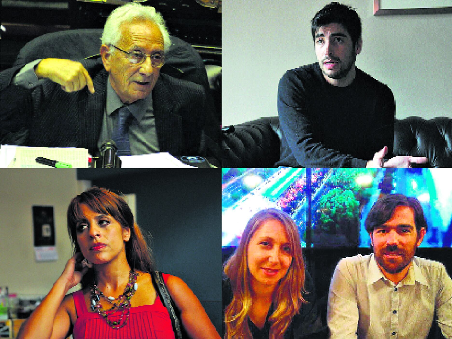 Héctor Recalde (FpV), Facundo Moyano (FR), Victoria Donda (Libres del Sur) y Myriam Bregman y Del Caño (FIT).