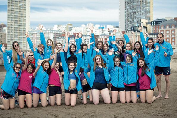 Las chicas de la delegación de Tierra del Fuego.