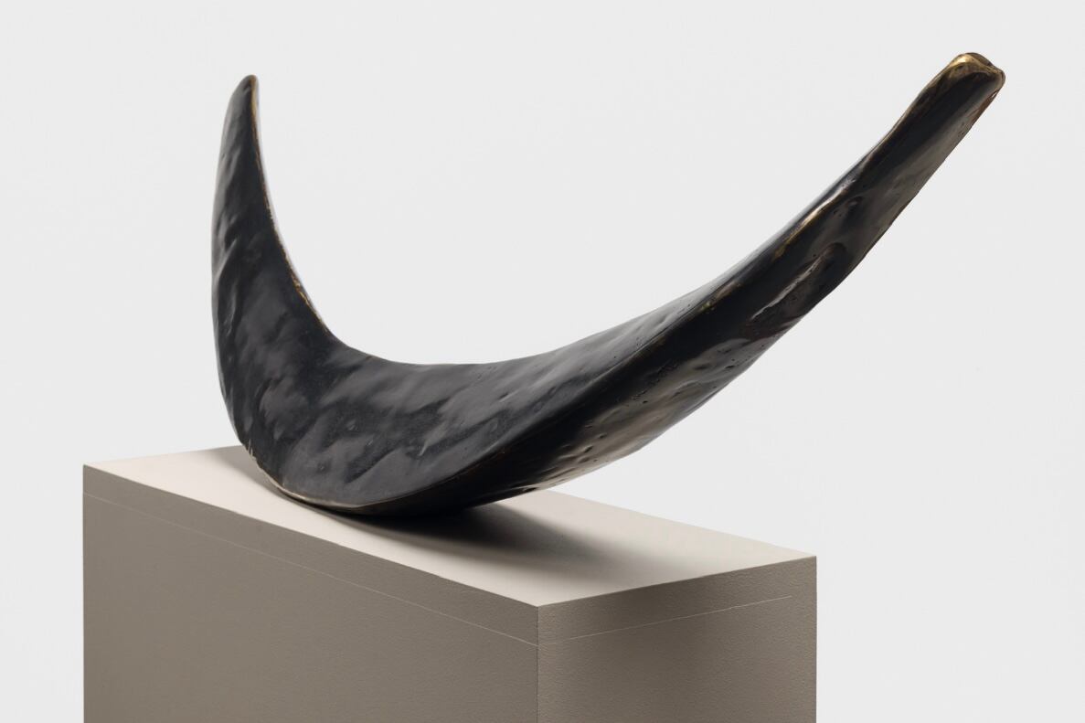 S/T, bronce patinado, 2024, de F. Miniotti. Foto: Fabián Cañás. Abajo: S/T, Bronce patinado, 2024, de Miniotti. Foto: Fabián Cañás.