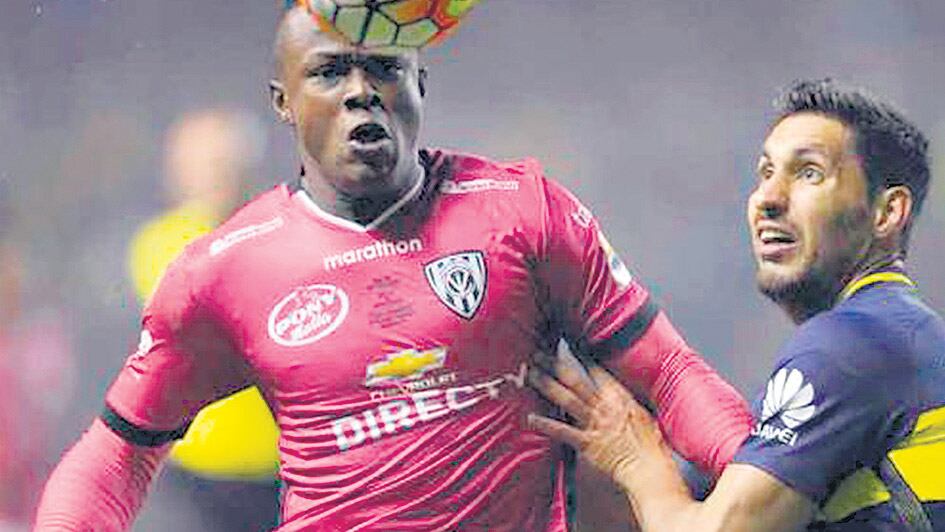 El futbolista ecuatoriano José Angulo, verdugo de Boca en la Libertadores.