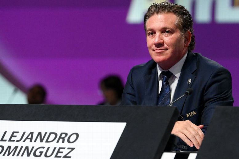 El presidente de la Conmebol, Alejandro Domínguez.