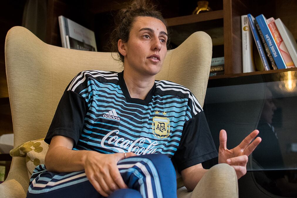 Belén Potassa, ex jugadora de UAI Urquiza, ahora en el Albacete español.