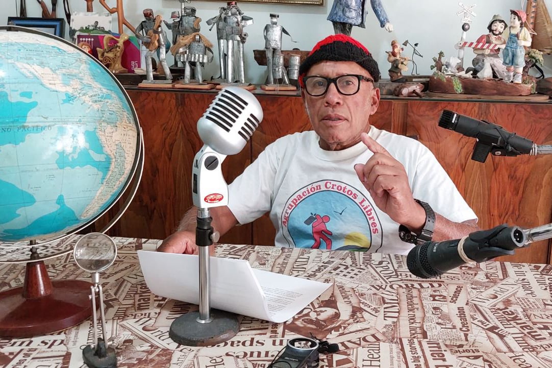 Pedro, músico, luthier y uno de los fundadores de Crotos Libres.