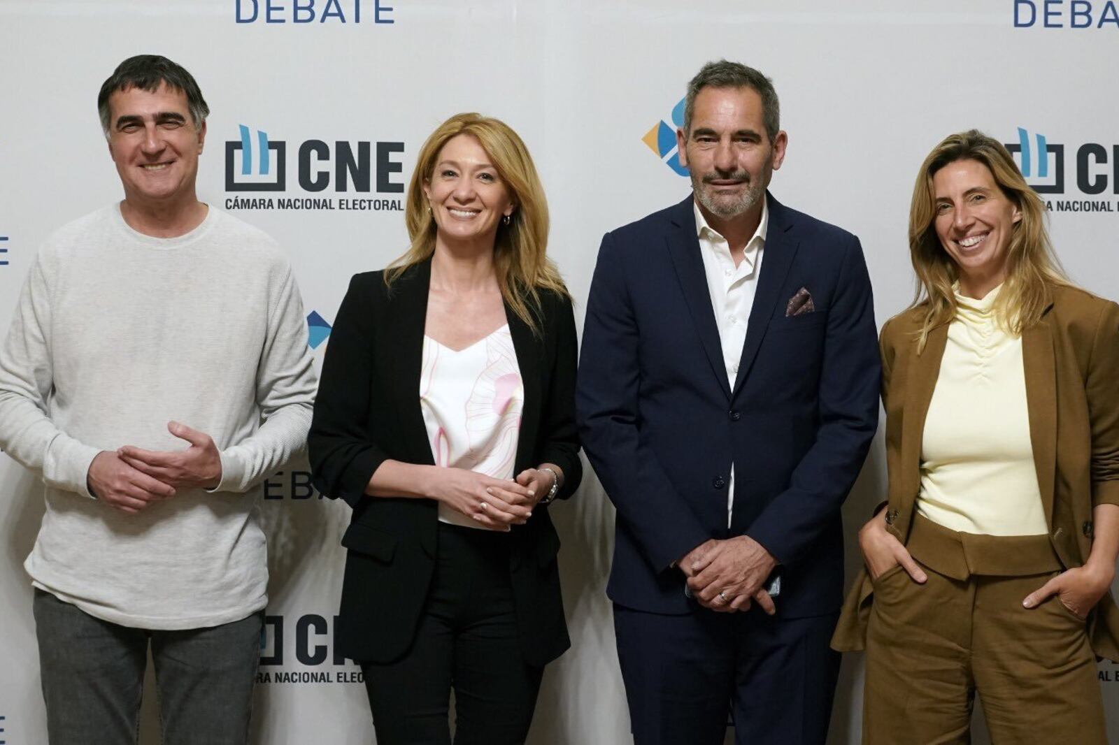 Antonio Laje, Érica Fontana, Pablo Vigna y Luciana Geuna. Imagen: Cámara Nacional Electoral