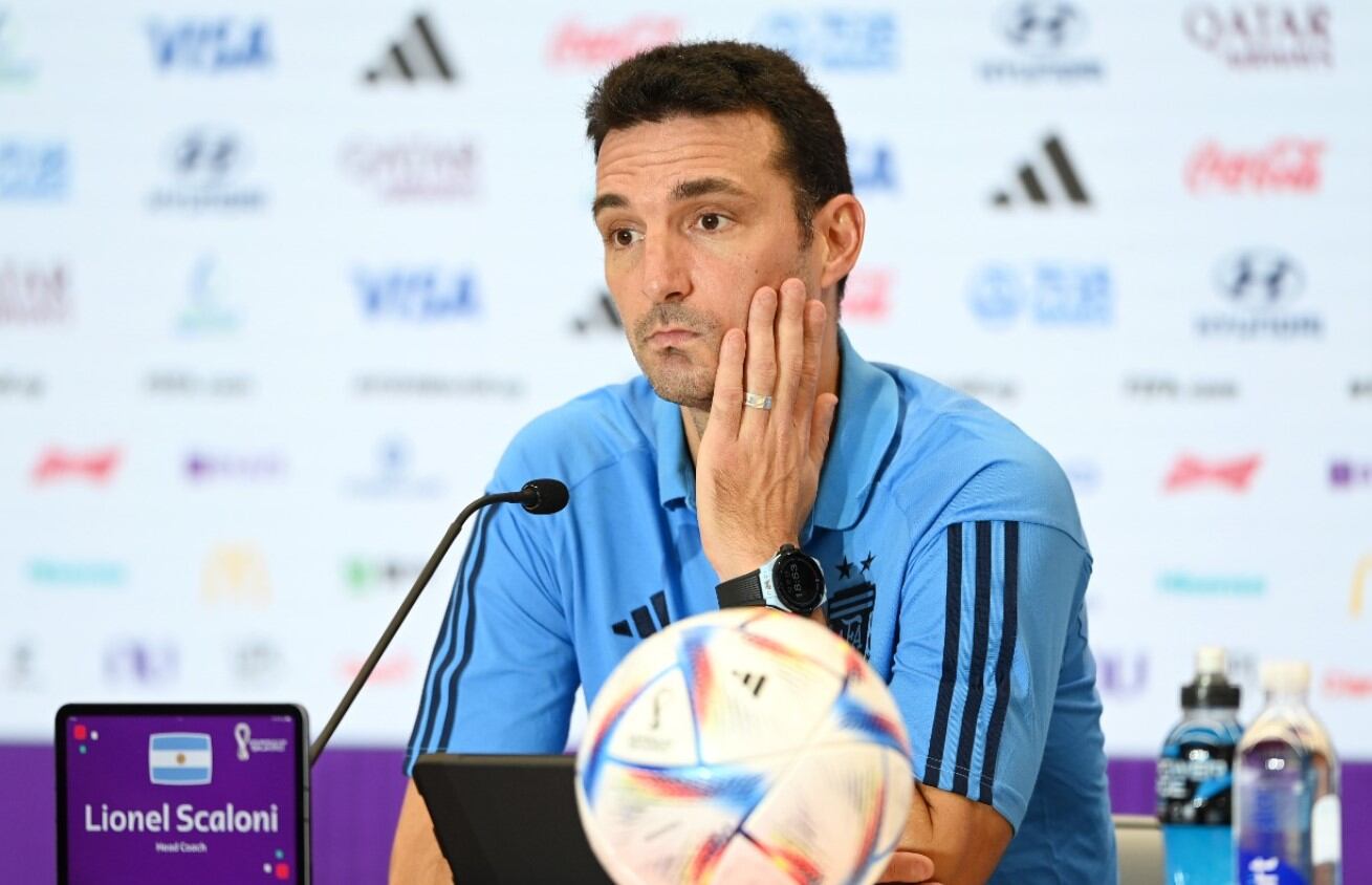Lionel Scaloni habla en conferencia de prensa, antes de Argentina vs Australia.