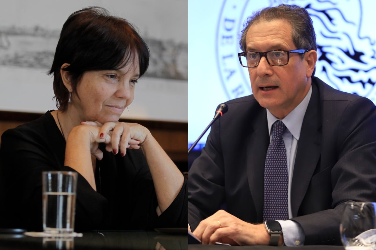 Ambos funcionarios participaron de la conferencia de prensa junto con Batakis.