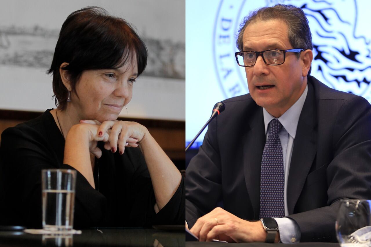 Ambos funcionarios participaron de la conferencia de prensa junto con Batakis.