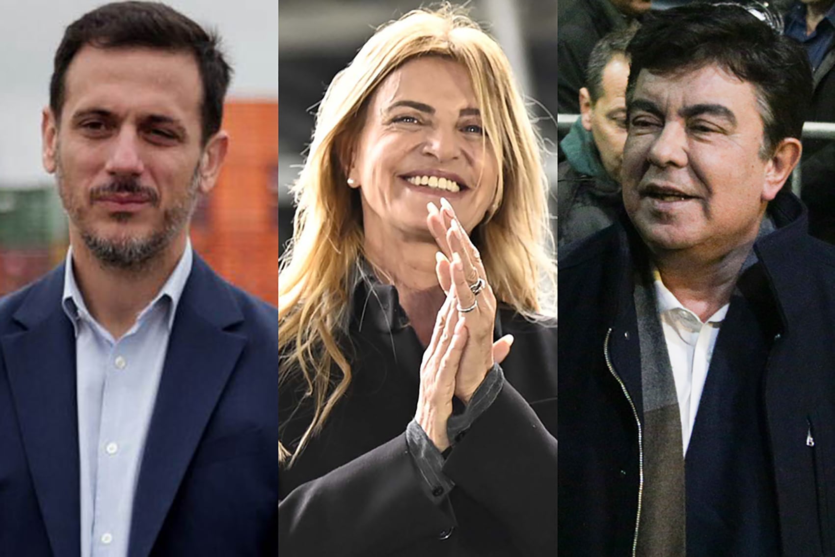 Julián Álvarez (Lanús), Marisa Fassi (Cañuelas) y Fernando Espinoza (La Matanza), tres intendentes que protagonizarán las peleas por las bancas en la Tercera sección.