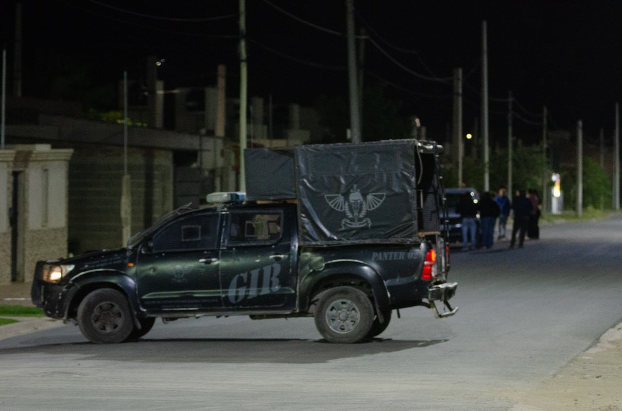 La zona fue vallada tras el homicido.
