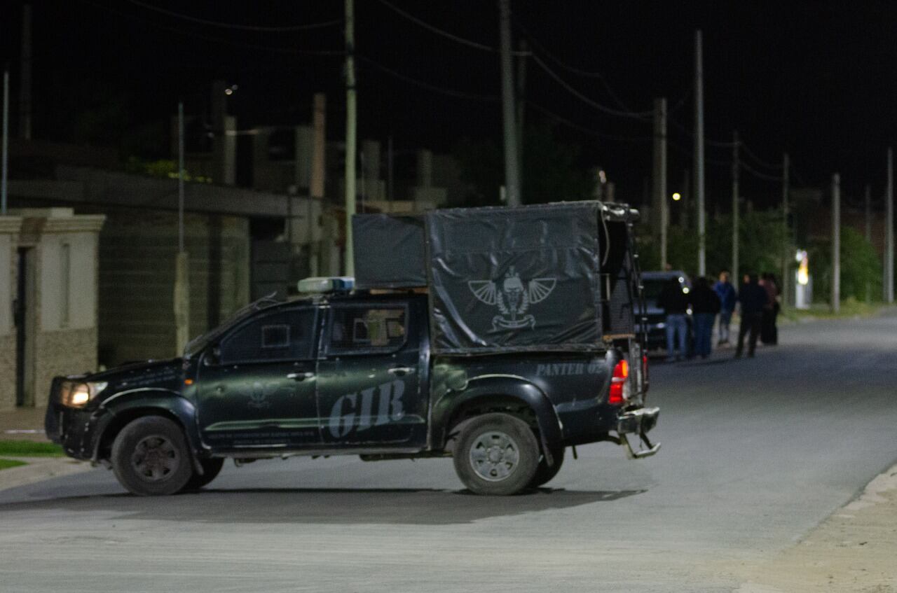 La zona fue vallada tras el homicido.