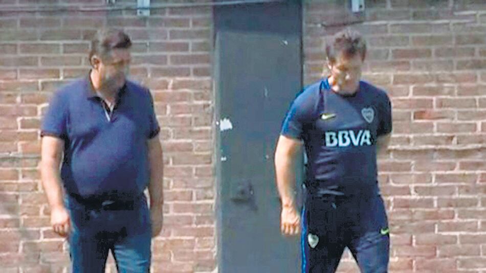 Angelici fue a ver al técnico en Casa Amarilla.