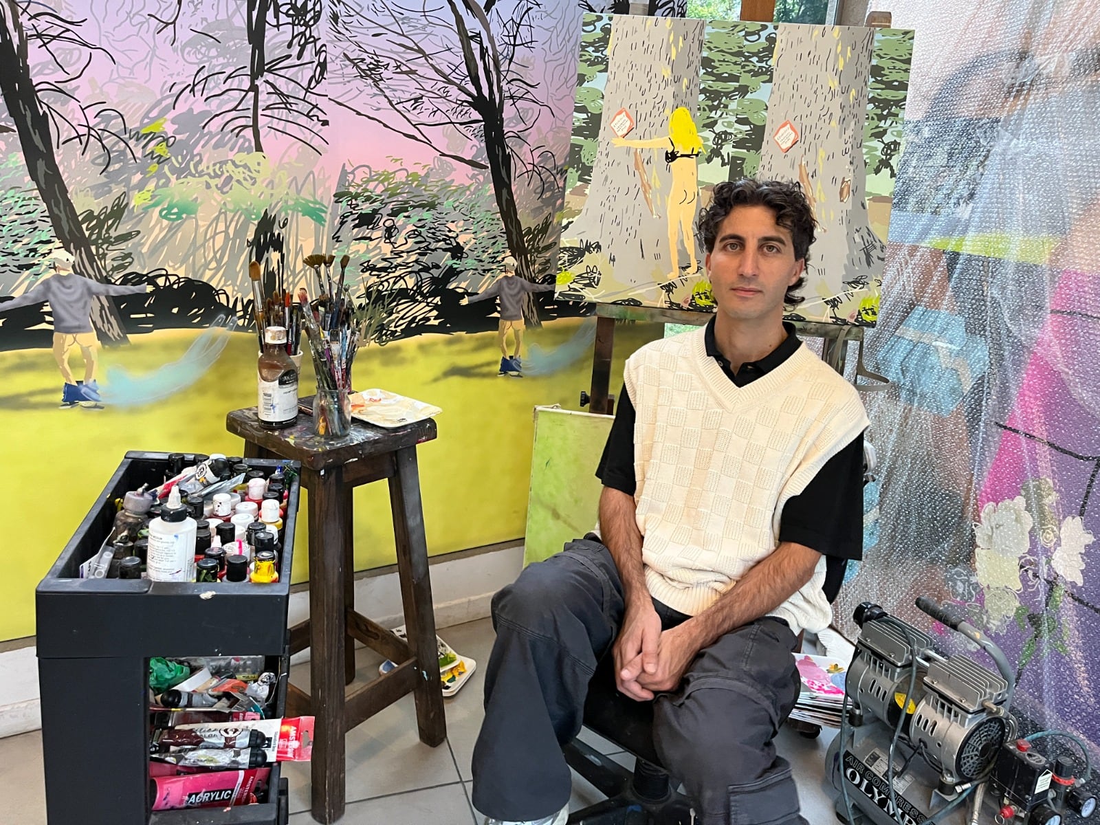 "Si no hubiera espectador, no sé si habría pintura”, dice Francisco Ratti.