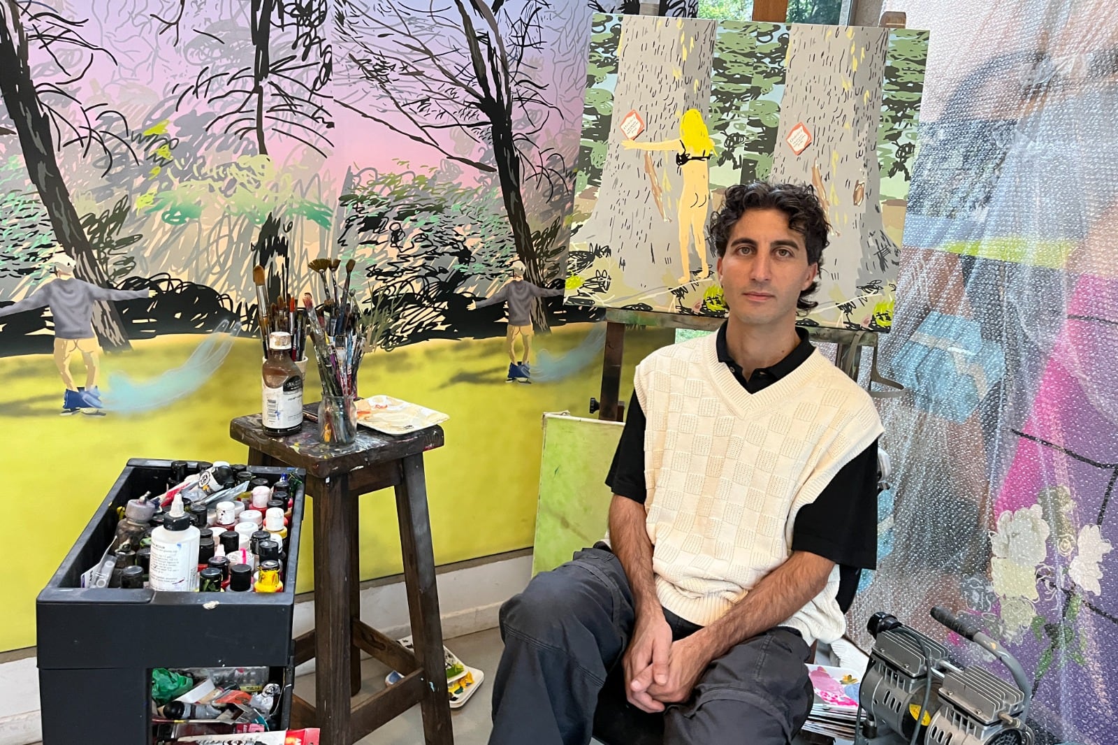 "Si no hubiera espectador, no sé si habría pintura”, dice Francisco Ratti.