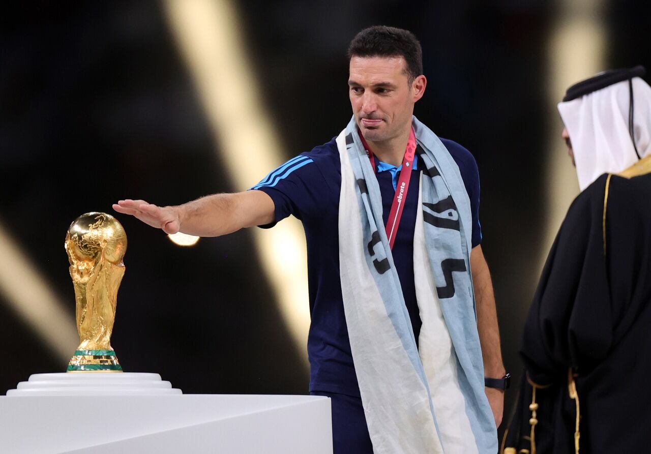 La foto más deseada para Lionel Scaloni, un DT que entró en la historia grande del fútbol argentino