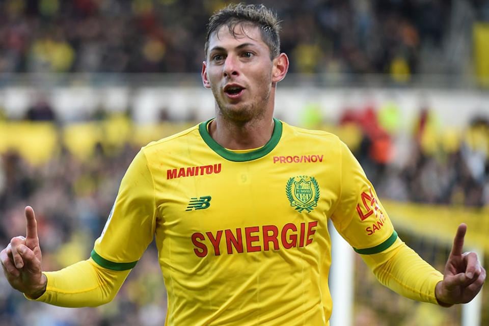El fallecido Emiliano Sala, goleador del Nantes.