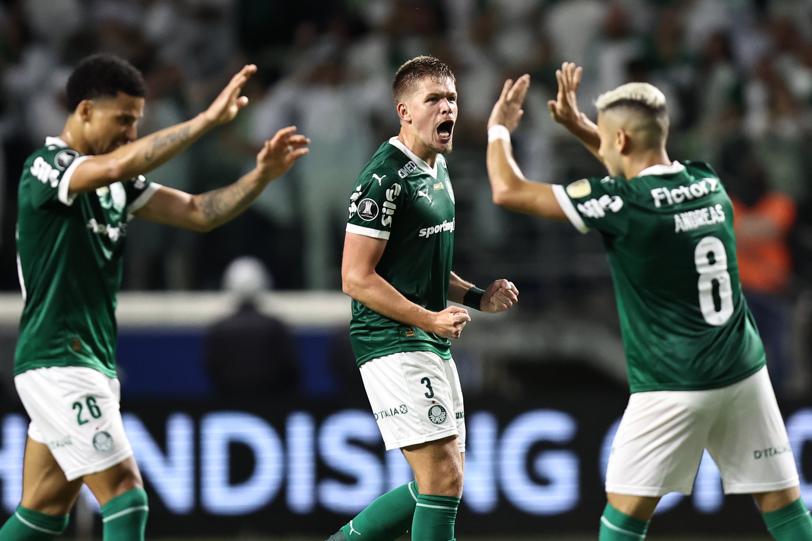 Noche goleadora del Palmeiras para dar vuelta una serie que parecía imposible de remontar