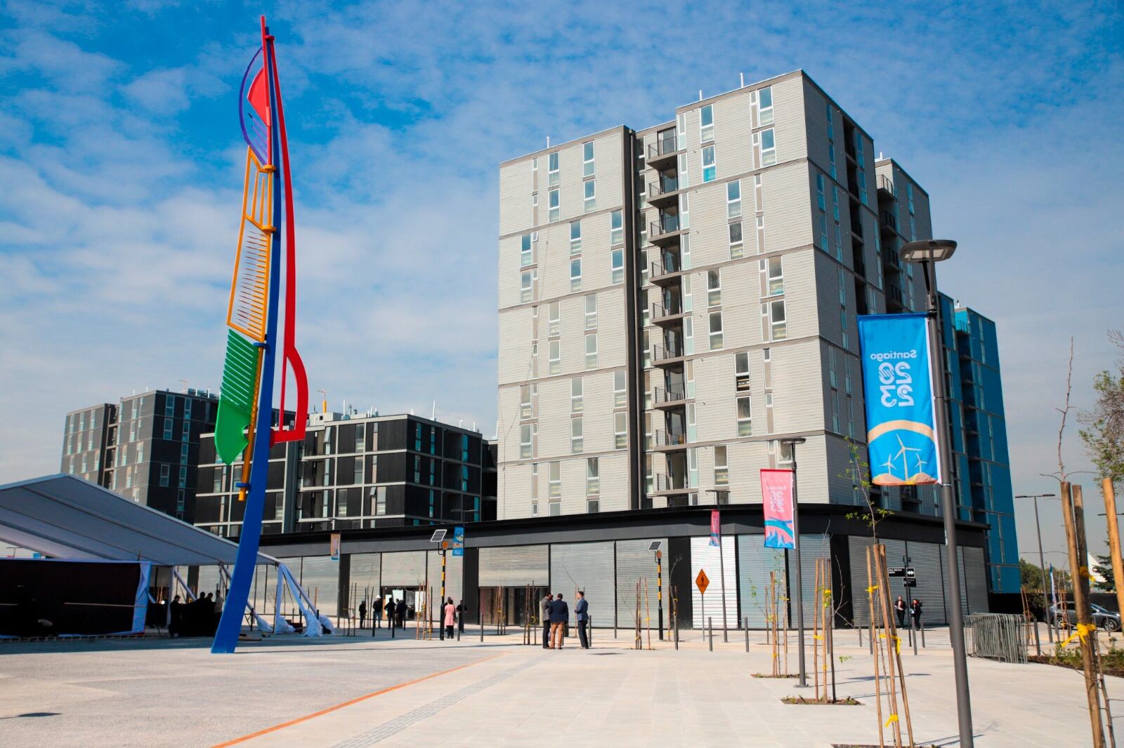 La villa de los Juegos Panamericanos en Santiago de Chile