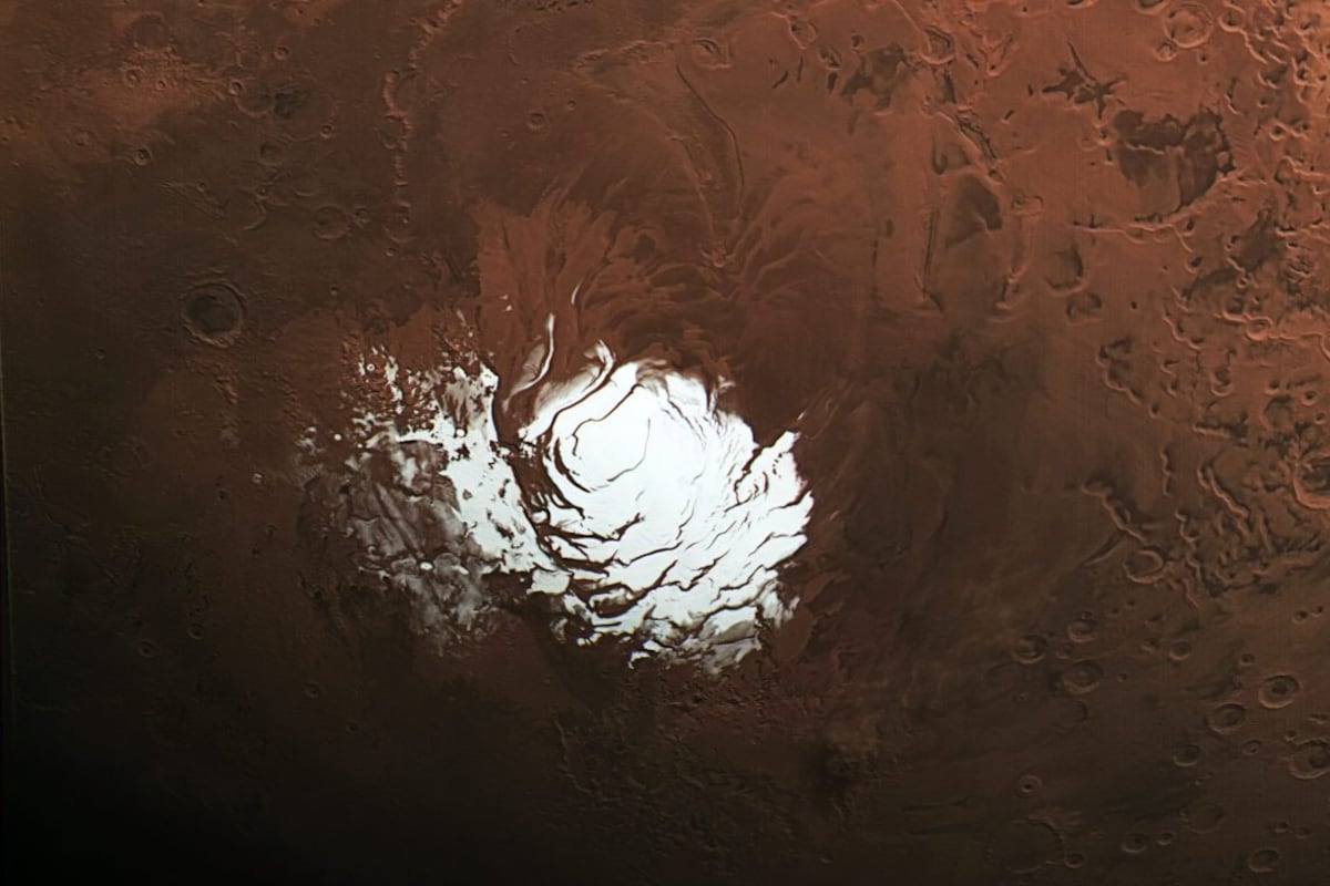 Una de las imágenes recientes del planeta rojo.