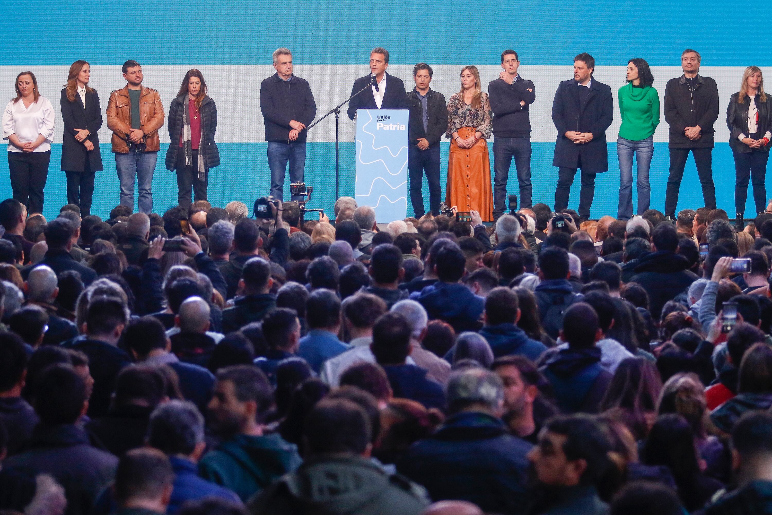 Unión por la Patria se mostró unida alrededor de Sergio Massa.