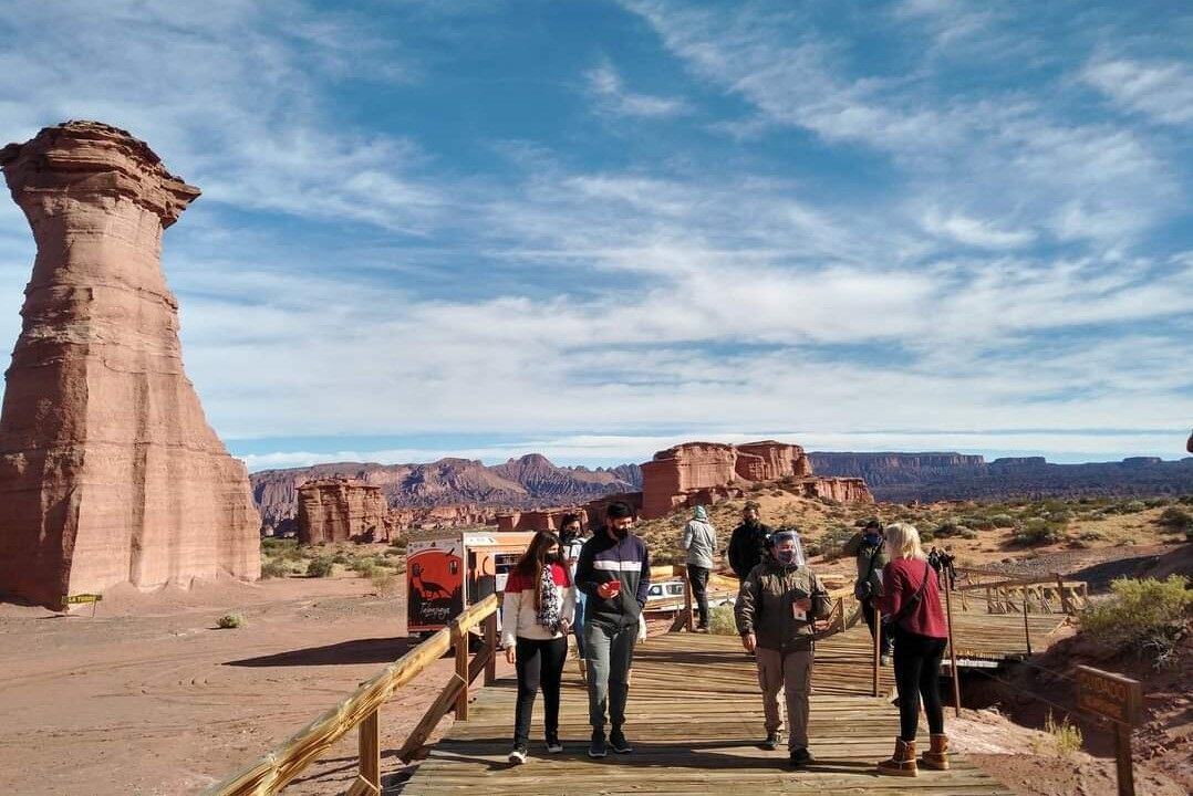 El Parque Nacional Talampaya es el destino más convocante para turistas nacionales y extranjeros.