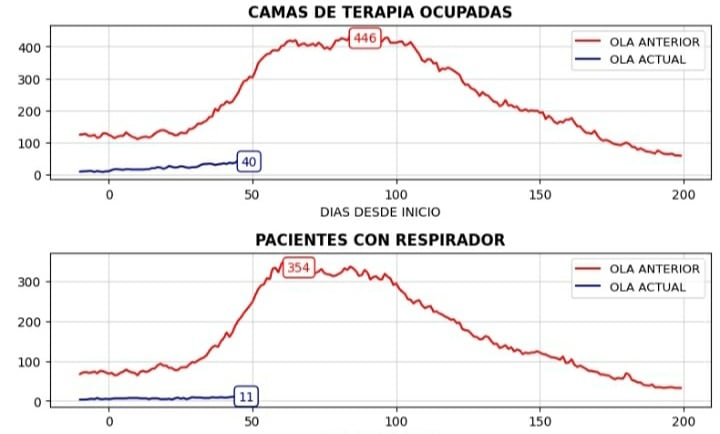 Los cuadros que permiten visualizar el impacto de las vacunas.