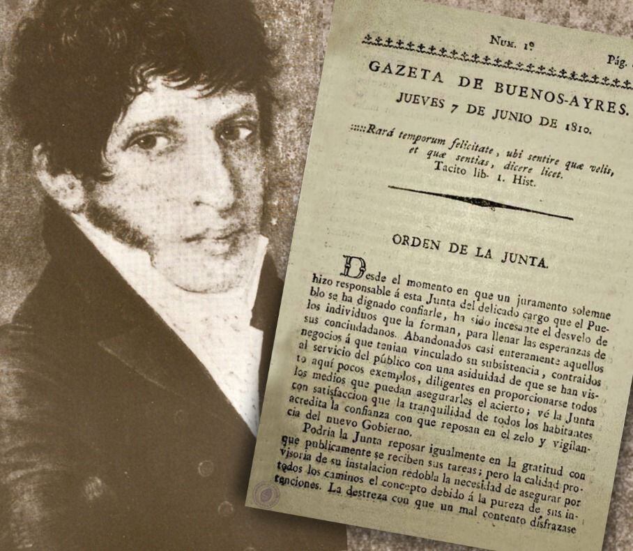 La única imagen fiel de Mariano Moreno, contra la siempre difundida. 