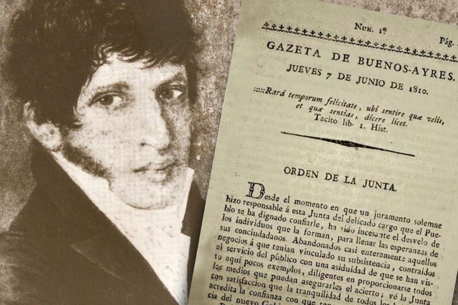 La única imagen fiel de Mariano Moreno, contra la siempre difundida.