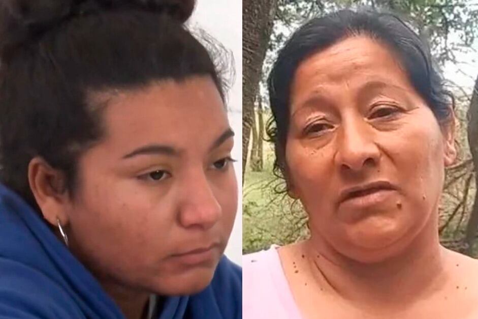 Macarena y su mamá Laudelina Peña.