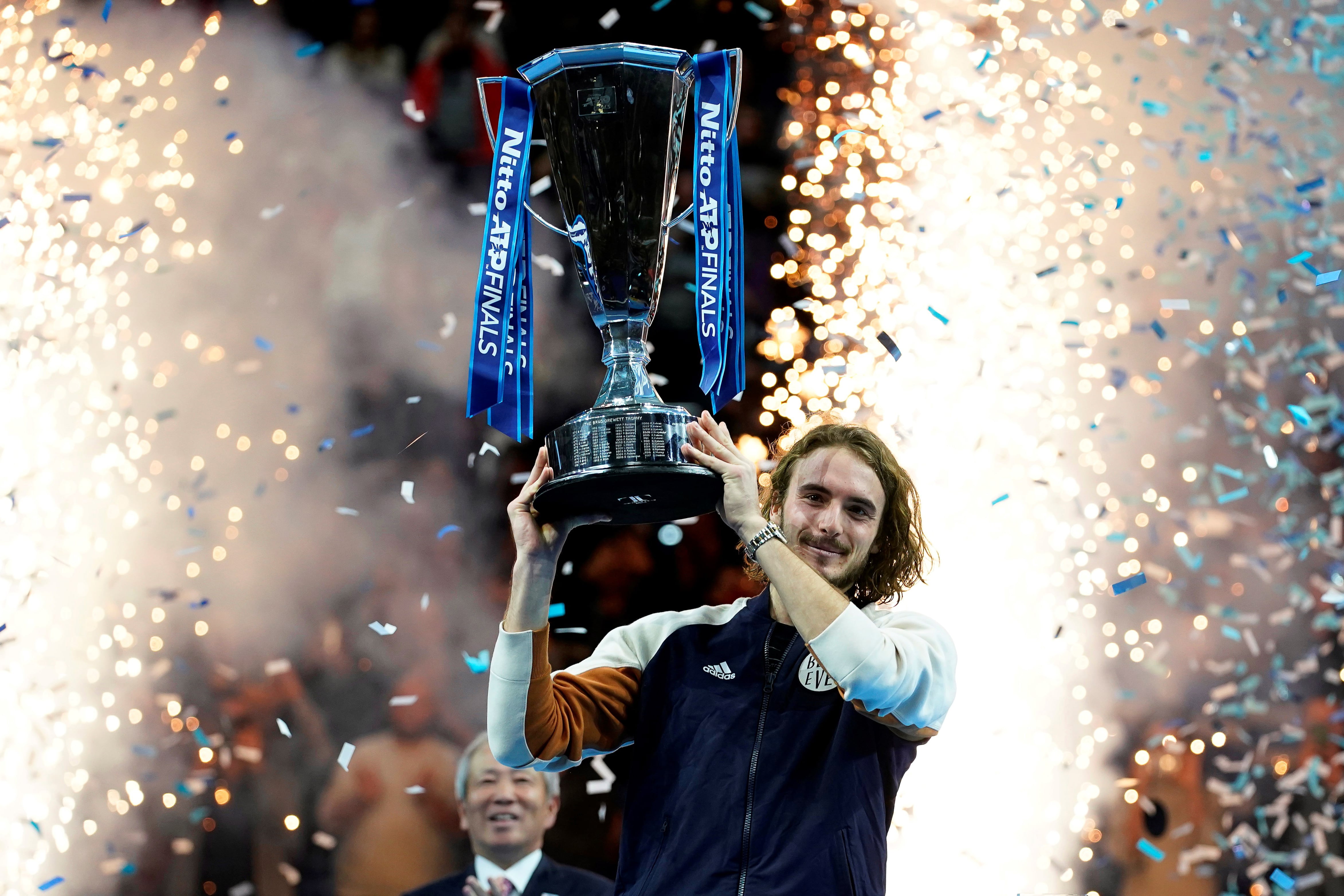 El griego Stefano Tsitsipas, feliz en Londres.