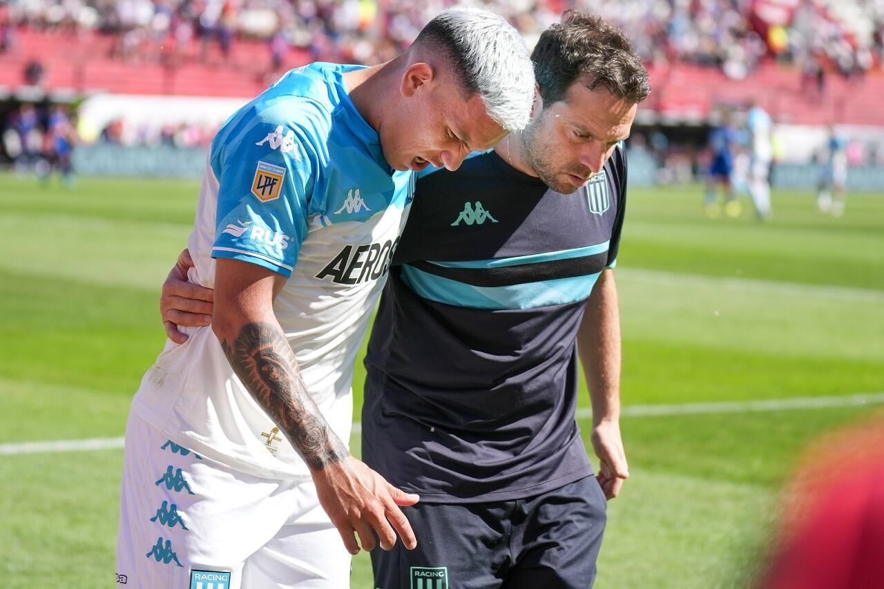 Copetti se retiró lesionado cuando se terminaba el primer tiempo ante Tigre