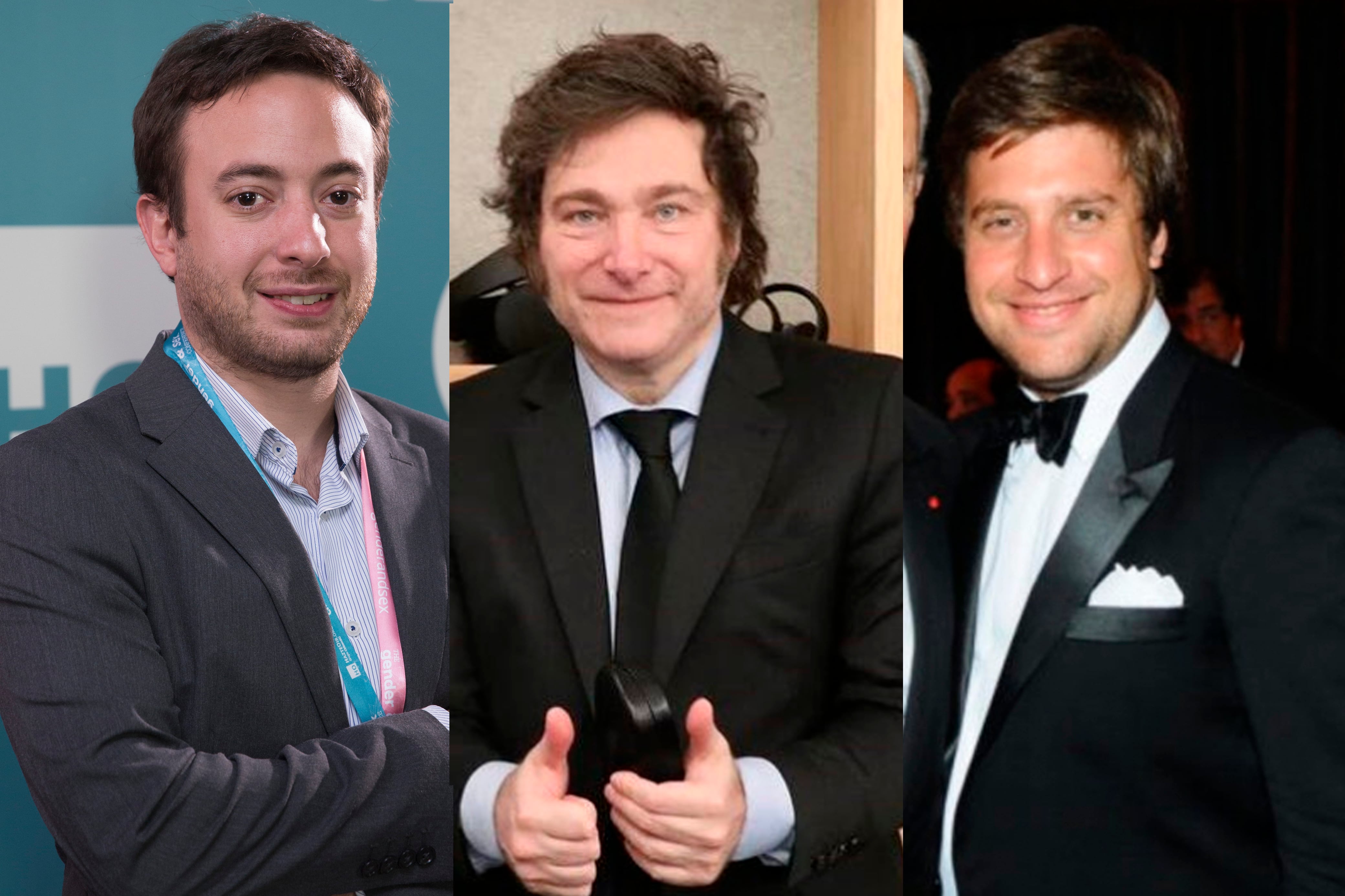 Laje, el titular de Faro, junto a Milei y el empresario Neuss, dueño del Yacht de Madero